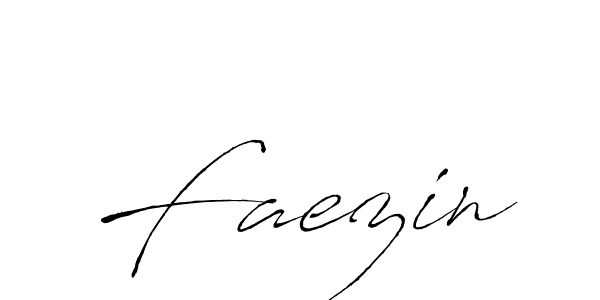 Make a beautiful signature design for name Faezin. With this signature (Antro_Vectra) style, you can create a handwritten signature for free. Faezin signature style 6 images and pictures png