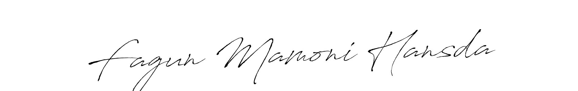 How to make Fagun Mamoni Hansda signature? Antro_Vectra is a professional autograph style. Create handwritten signature for Fagun Mamoni Hansda name. Fagun Mamoni Hansda signature style 6 images and pictures png