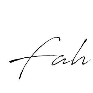Create a beautiful signature design for name Fah. With this signature (Antro_Vectra) fonts, you can make a handwritten signature for free. Fah signature style 6 images and pictures png