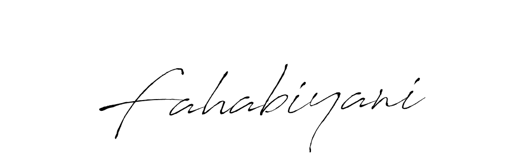 How to make Fahabiyani name signature. Use Antro_Vectra style for creating short signs online. This is the latest handwritten sign. Fahabiyani signature style 6 images and pictures png