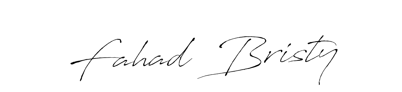 Similarly Antro_Vectra is the best handwritten signature design. Signature creator online .You can use it as an online autograph creator for name Fahad  Bristy. Fahad  Bristy signature style 6 images and pictures png