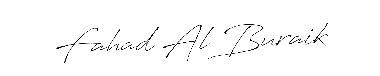 Create a beautiful signature design for name Fahad Al Buraik. With this signature (Antro_Vectra) fonts, you can make a handwritten signature for free. Fahad Al Buraik signature style 6 images and pictures png