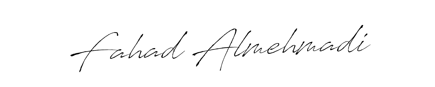 Make a beautiful signature design for name Fahad Almehmadi. With this signature (Antro_Vectra) style, you can create a handwritten signature for free. Fahad Almehmadi signature style 6 images and pictures png