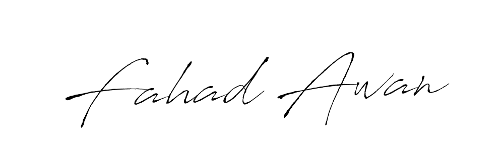 How to make Fahad Awan signature? Antro_Vectra is a professional autograph style. Create handwritten signature for Fahad Awan name. Fahad Awan signature style 6 images and pictures png