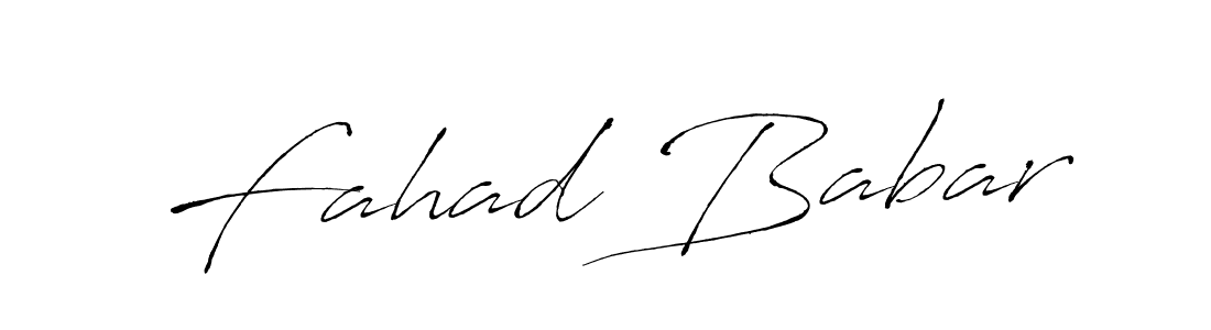 Also we have Fahad Babar name is the best signature style. Create professional handwritten signature collection using Antro_Vectra autograph style. Fahad Babar signature style 6 images and pictures png