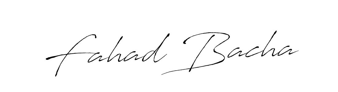 How to make Fahad Bacha signature? Antro_Vectra is a professional autograph style. Create handwritten signature for Fahad Bacha name. Fahad Bacha signature style 6 images and pictures png