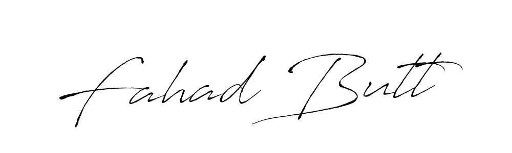 Fahad Butt stylish signature style. Best Handwritten Sign (Antro_Vectra) for my name. Handwritten Signature Collection Ideas for my name Fahad Butt. Fahad Butt signature style 6 images and pictures png