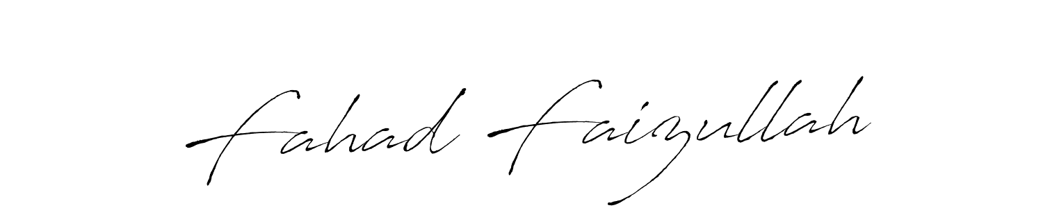 Fahad Faizullah stylish signature style. Best Handwritten Sign (Antro_Vectra) for my name. Handwritten Signature Collection Ideas for my name Fahad Faizullah. Fahad Faizullah signature style 6 images and pictures png