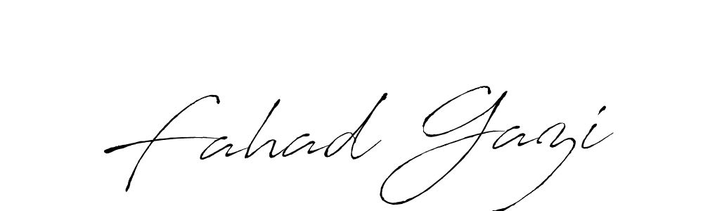 Make a beautiful signature design for name Fahad Gazi. With this signature (Antro_Vectra) style, you can create a handwritten signature for free. Fahad Gazi signature style 6 images and pictures png