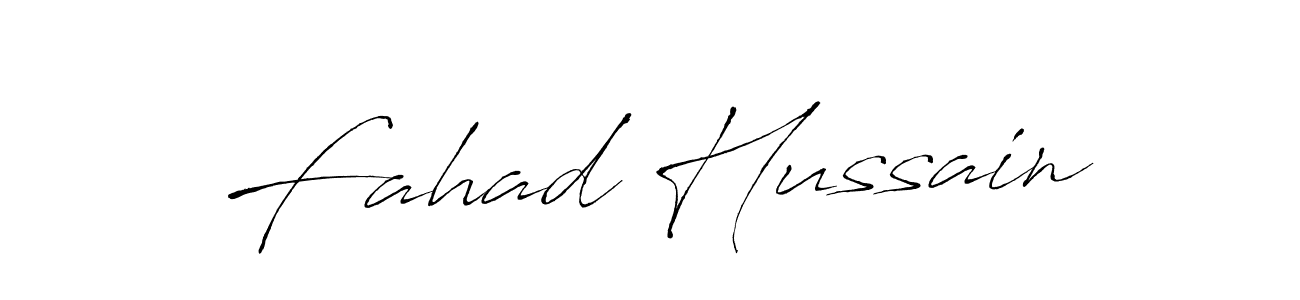 Design your own signature with our free online signature maker. With this signature software, you can create a handwritten (Antro_Vectra) signature for name Fahad Hussain. Fahad Hussain signature style 6 images and pictures png