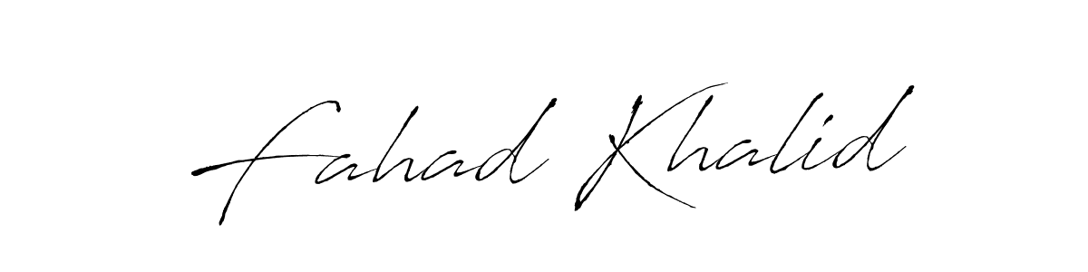 Make a beautiful signature design for name Fahad Khalid. With this signature (Antro_Vectra) style, you can create a handwritten signature for free. Fahad Khalid signature style 6 images and pictures png