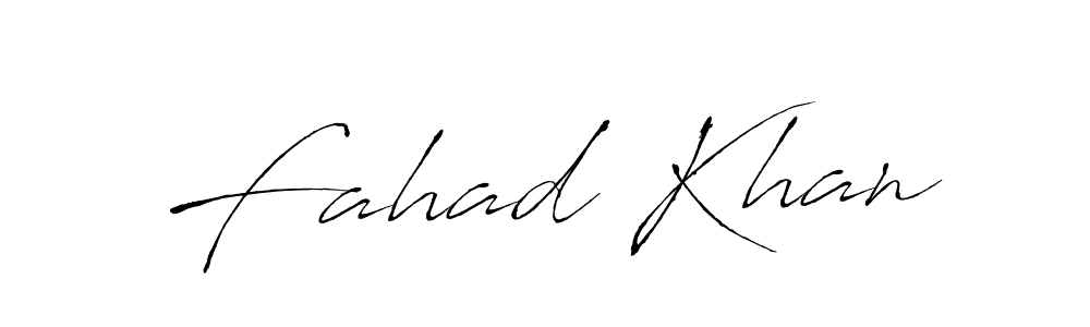 How to make Fahad Khan name signature. Use Antro_Vectra style for creating short signs online. This is the latest handwritten sign. Fahad Khan signature style 6 images and pictures png