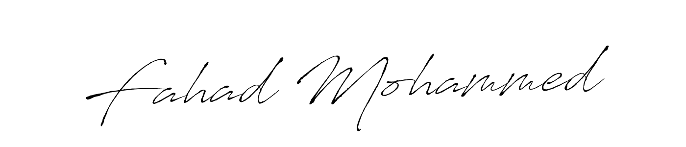 Also we have Fahad Mohammed name is the best signature style. Create professional handwritten signature collection using Antro_Vectra autograph style. Fahad Mohammed signature style 6 images and pictures png