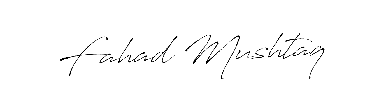 Fahad Mushtaq stylish signature style. Best Handwritten Sign (Antro_Vectra) for my name. Handwritten Signature Collection Ideas for my name Fahad Mushtaq. Fahad Mushtaq signature style 6 images and pictures png