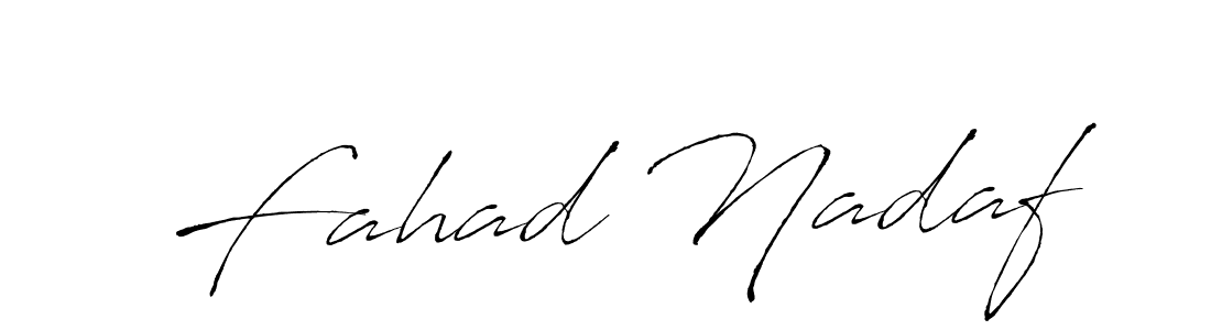 Design your own signature with our free online signature maker. With this signature software, you can create a handwritten (Antro_Vectra) signature for name Fahad Nadaf. Fahad Nadaf signature style 6 images and pictures png