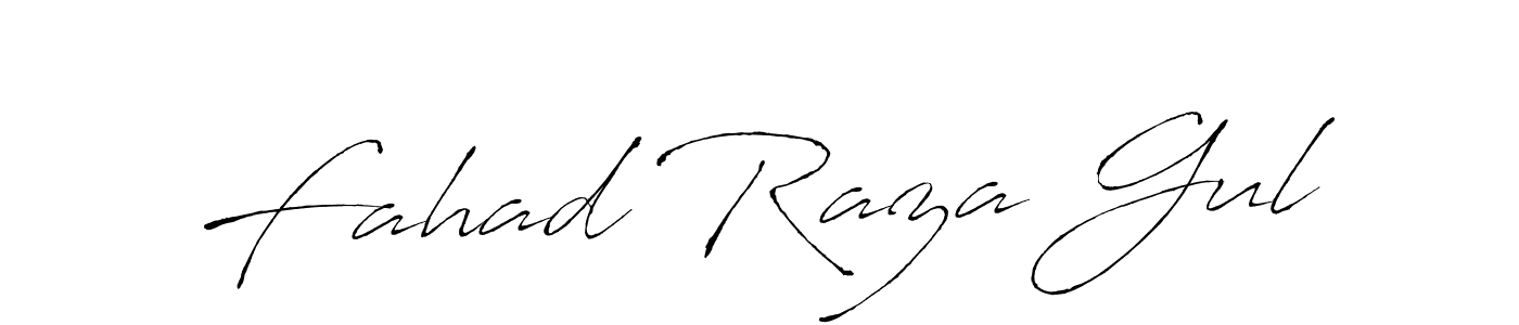 Fahad Raza Gul stylish signature style. Best Handwritten Sign (Antro_Vectra) for my name. Handwritten Signature Collection Ideas for my name Fahad Raza Gul. Fahad Raza Gul signature style 6 images and pictures png