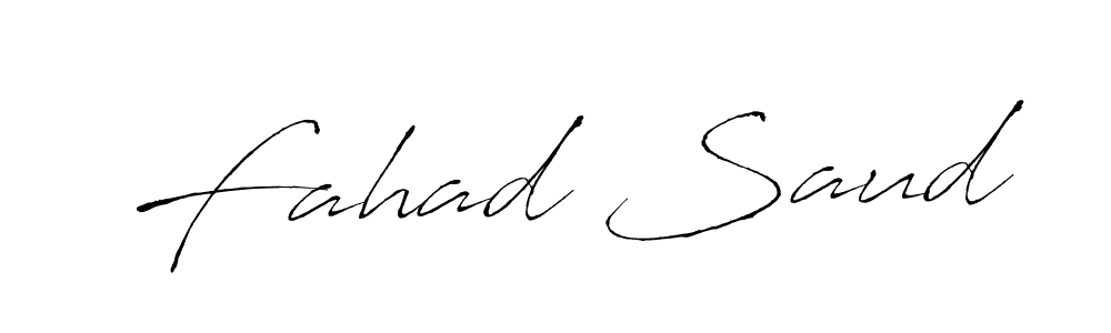 Create a beautiful signature design for name Fahad Saud. With this signature (Antro_Vectra) fonts, you can make a handwritten signature for free. Fahad Saud signature style 6 images and pictures png