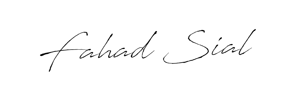 Fahad Sial stylish signature style. Best Handwritten Sign (Antro_Vectra) for my name. Handwritten Signature Collection Ideas for my name Fahad Sial. Fahad Sial signature style 6 images and pictures png