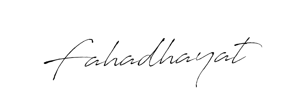 Design your own signature with our free online signature maker. With this signature software, you can create a handwritten (Antro_Vectra) signature for name Fahadhayat. Fahadhayat signature style 6 images and pictures png