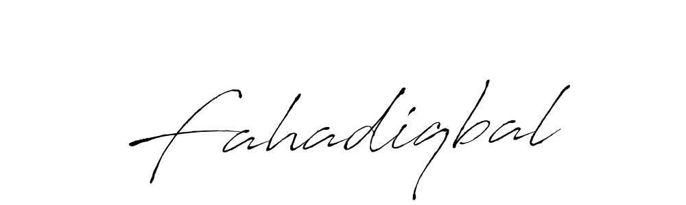 Design your own signature with our free online signature maker. With this signature software, you can create a handwritten (Antro_Vectra) signature for name Fahadiqbal. Fahadiqbal signature style 6 images and pictures png