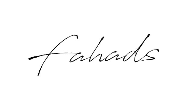 Create a beautiful signature design for name Fahads. With this signature (Antro_Vectra) fonts, you can make a handwritten signature for free. Fahads signature style 6 images and pictures png