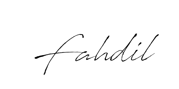 Fahdil stylish signature style. Best Handwritten Sign (Antro_Vectra) for my name. Handwritten Signature Collection Ideas for my name Fahdil. Fahdil signature style 6 images and pictures png