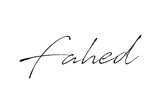 Fahed stylish signature style. Best Handwritten Sign (Antro_Vectra) for my name. Handwritten Signature Collection Ideas for my name Fahed. Fahed signature style 6 images and pictures png