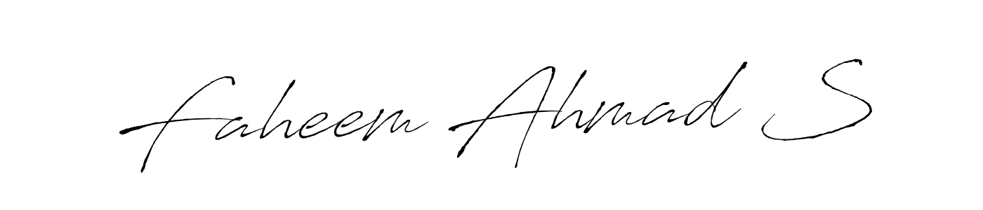 It looks lik you need a new signature style for name Faheem Ahmad S. Design unique handwritten (Antro_Vectra) signature with our free signature maker in just a few clicks. Faheem Ahmad S signature style 6 images and pictures png