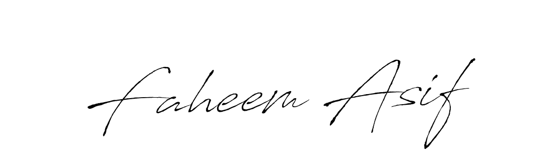 Faheem Asif stylish signature style. Best Handwritten Sign (Antro_Vectra) for my name. Handwritten Signature Collection Ideas for my name Faheem Asif. Faheem Asif signature style 6 images and pictures png