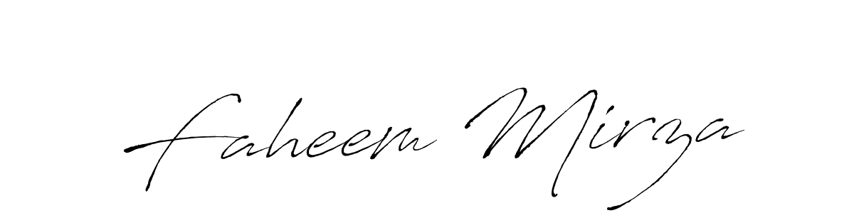 It looks lik you need a new signature style for name Faheem Mirza. Design unique handwritten (Antro_Vectra) signature with our free signature maker in just a few clicks. Faheem Mirza signature style 6 images and pictures png