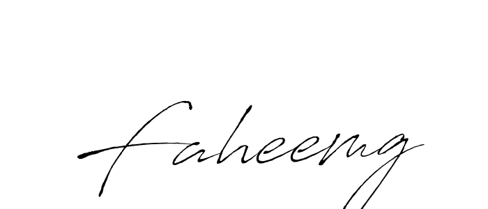 Design your own signature with our free online signature maker. With this signature software, you can create a handwritten (Antro_Vectra) signature for name Faheemg. Faheemg signature style 6 images and pictures png