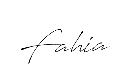 Use a signature maker to create a handwritten signature online. With this signature software, you can design (Antro_Vectra) your own signature for name Fahia. Fahia signature style 6 images and pictures png