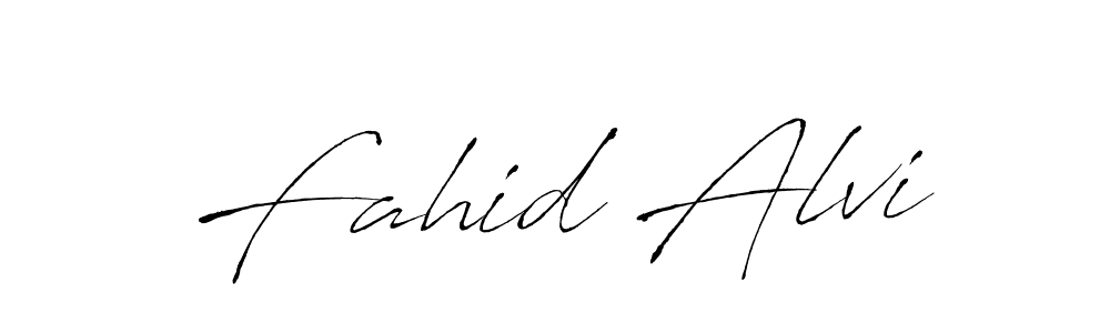 Design your own signature with our free online signature maker. With this signature software, you can create a handwritten (Antro_Vectra) signature for name Fahid Alvi. Fahid Alvi signature style 6 images and pictures png