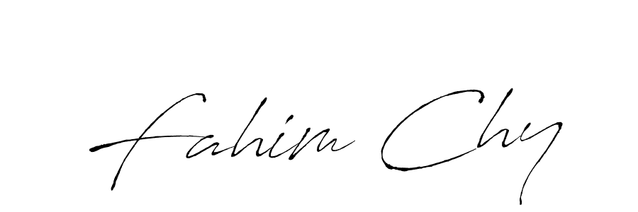 Design your own signature with our free online signature maker. With this signature software, you can create a handwritten (Antro_Vectra) signature for name Fahim Chy. Fahim Chy signature style 6 images and pictures png