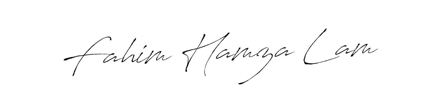Fahim Hamza Lam stylish signature style. Best Handwritten Sign (Antro_Vectra) for my name. Handwritten Signature Collection Ideas for my name Fahim Hamza Lam. Fahim Hamza Lam signature style 6 images and pictures png
