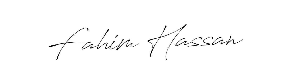 Fahim Hassan stylish signature style. Best Handwritten Sign (Antro_Vectra) for my name. Handwritten Signature Collection Ideas for my name Fahim Hassan. Fahim Hassan signature style 6 images and pictures png