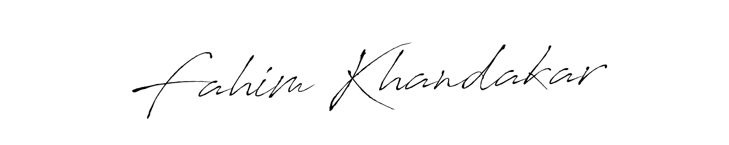 Design your own signature with our free online signature maker. With this signature software, you can create a handwritten (Antro_Vectra) signature for name Fahim Khandakar. Fahim Khandakar signature style 6 images and pictures png