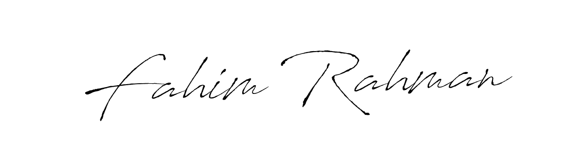 Design your own signature with our free online signature maker. With this signature software, you can create a handwritten (Antro_Vectra) signature for name Fahim Rahman. Fahim Rahman signature style 6 images and pictures png