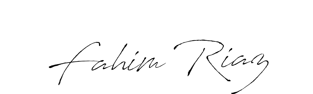Fahim Riaz stylish signature style. Best Handwritten Sign (Antro_Vectra) for my name. Handwritten Signature Collection Ideas for my name Fahim Riaz. Fahim Riaz signature style 6 images and pictures png