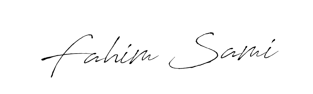 Also we have Fahim Sami name is the best signature style. Create professional handwritten signature collection using Antro_Vectra autograph style. Fahim Sami signature style 6 images and pictures png