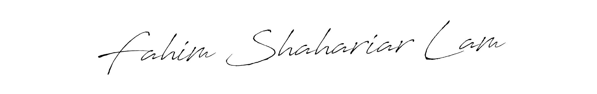 Create a beautiful signature design for name Fahim Shahariar Lam. With this signature (Antro_Vectra) fonts, you can make a handwritten signature for free. Fahim Shahariar Lam signature style 6 images and pictures png