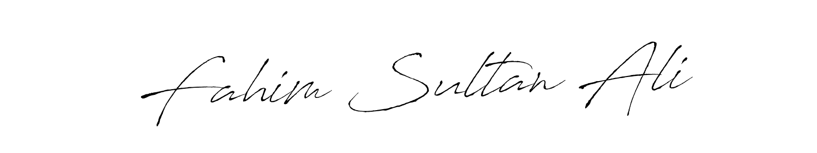 How to make Fahim Sultan Ali name signature. Use Antro_Vectra style for creating short signs online. This is the latest handwritten sign. Fahim Sultan Ali signature style 6 images and pictures png