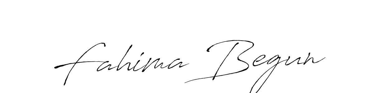 Design your own signature with our free online signature maker. With this signature software, you can create a handwritten (Antro_Vectra) signature for name Fahima Begun. Fahima Begun signature style 6 images and pictures png