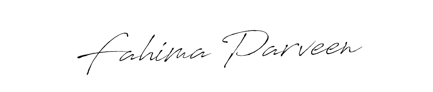 Make a beautiful signature design for name Fahima Parveen. With this signature (Antro_Vectra) style, you can create a handwritten signature for free. Fahima Parveen signature style 6 images and pictures png