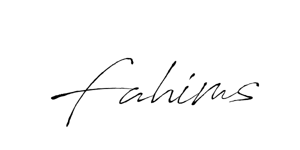 Fahims stylish signature style. Best Handwritten Sign (Antro_Vectra) for my name. Handwritten Signature Collection Ideas for my name Fahims. Fahims signature style 6 images and pictures png