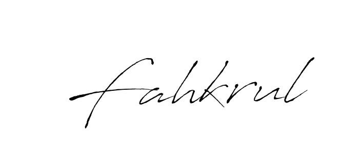 Create a beautiful signature design for name Fahkrul. With this signature (Antro_Vectra) fonts, you can make a handwritten signature for free. Fahkrul signature style 6 images and pictures png