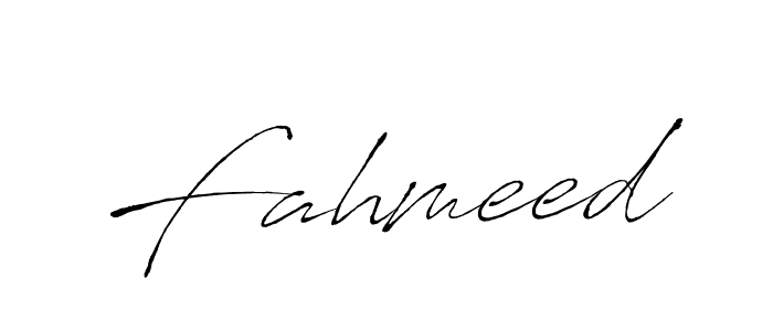 Design your own signature with our free online signature maker. With this signature software, you can create a handwritten (Antro_Vectra) signature for name Fahmeed. Fahmeed signature style 6 images and pictures png