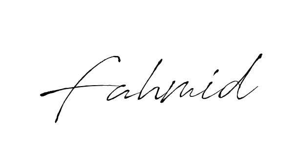 Create a beautiful signature design for name Fahmid. With this signature (Antro_Vectra) fonts, you can make a handwritten signature for free. Fahmid signature style 6 images and pictures png