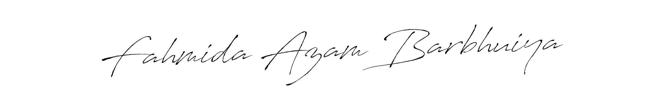 Antro_Vectra is a professional signature style that is perfect for those who want to add a touch of class to their signature. It is also a great choice for those who want to make their signature more unique. Get Fahmida Azam Barbhuiya name to fancy signature for free. Fahmida Azam Barbhuiya signature style 6 images and pictures png