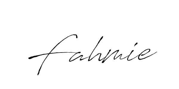 Design your own signature with our free online signature maker. With this signature software, you can create a handwritten (Antro_Vectra) signature for name Fahmie. Fahmie signature style 6 images and pictures png